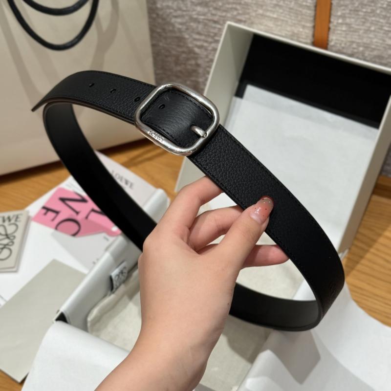 Loewe 32mm Leather Belt PYB122202