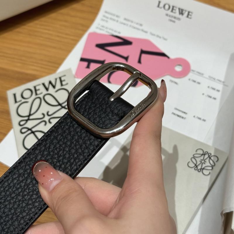 Loewe 32mm Leather Belt PYB122202