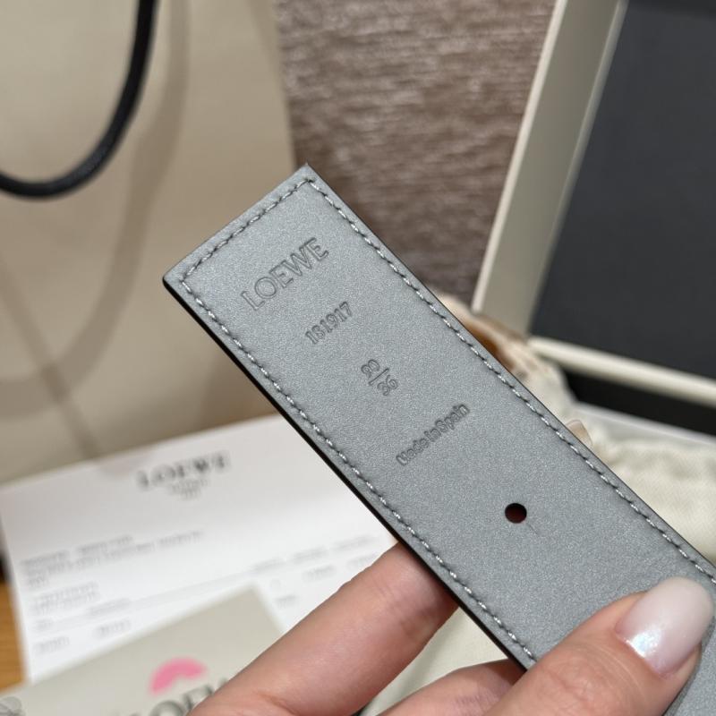 Loewe 32mm Leather Belt PYB122203