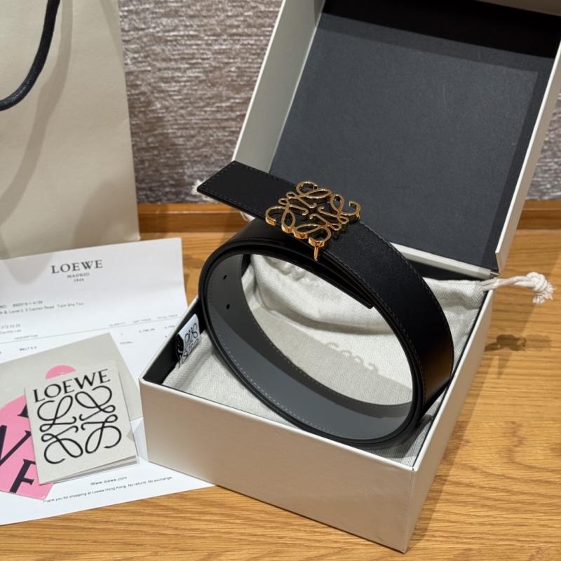 Loewe 32mm Leather Belt PYB122203