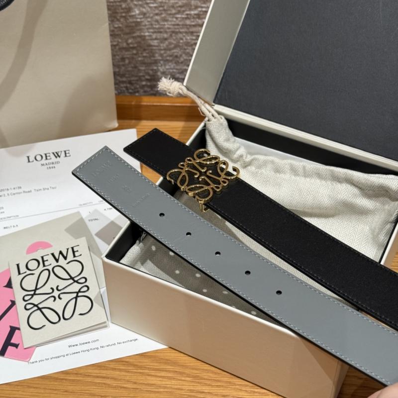 Loewe 32mm Leather Belt PYB122203