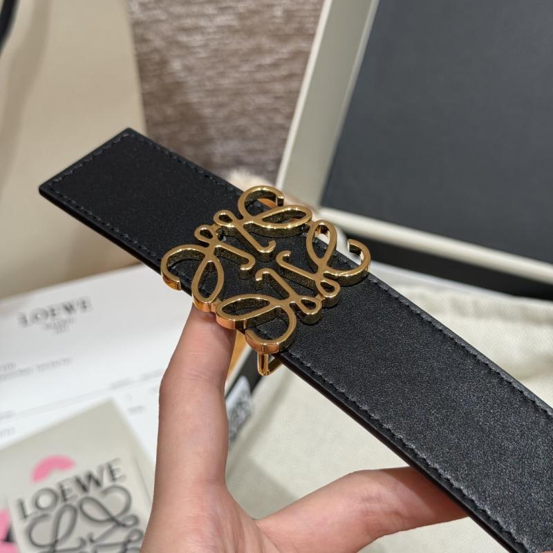 Loewe 32mm Leather Belt PYB122203