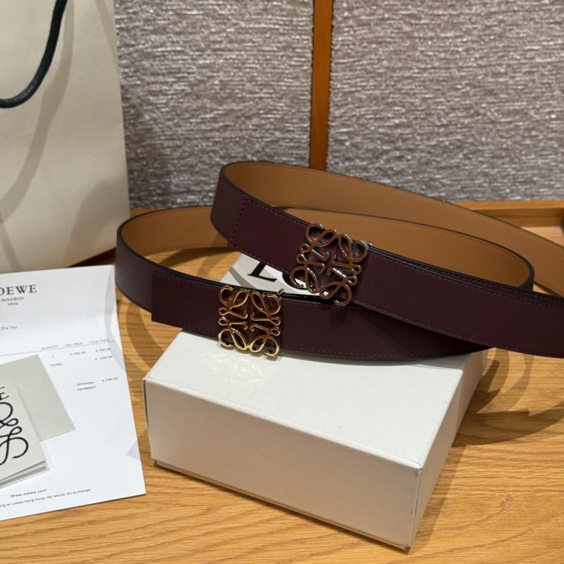 Loewe 32mm Leather Belt PYB122204