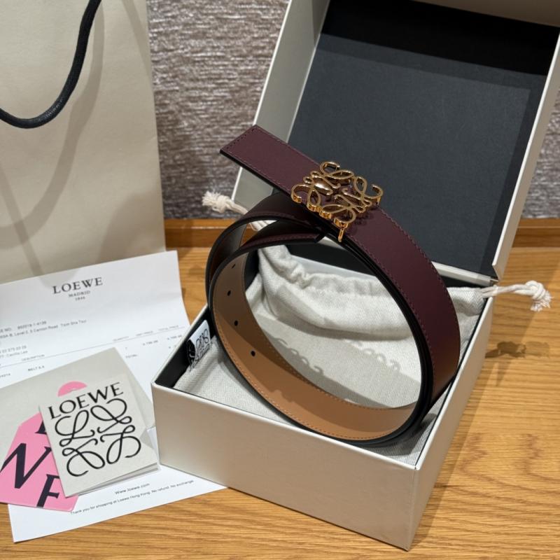 Loewe 32mm Leather Belt PYB122204