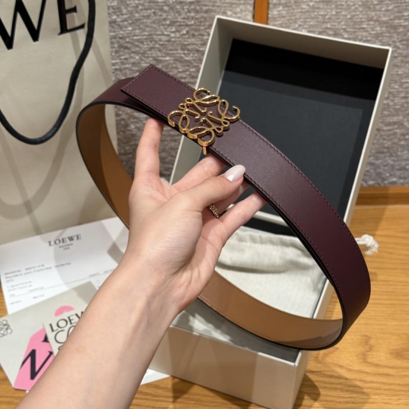 Loewe 32mm Leather Belt PYB122204