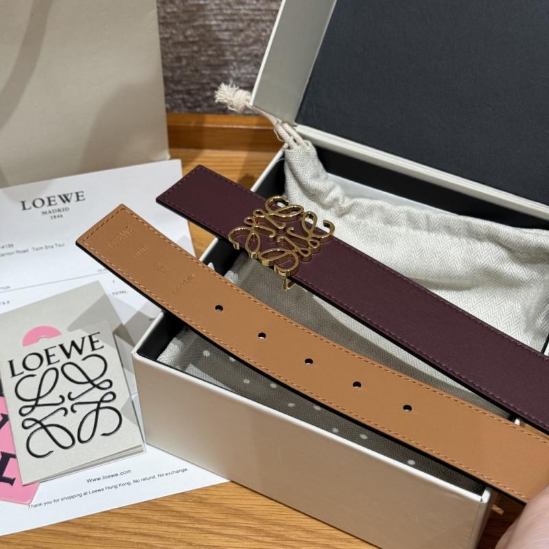 Loewe 32mm Leather Belt PYB122204