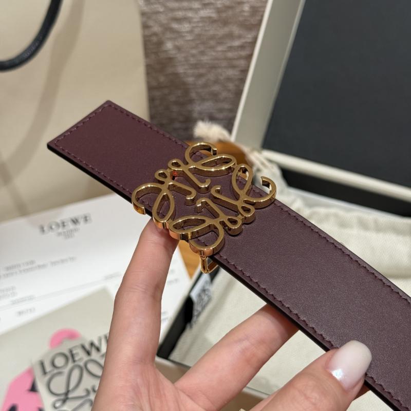 Loewe 32mm Leather Belt PYB122204