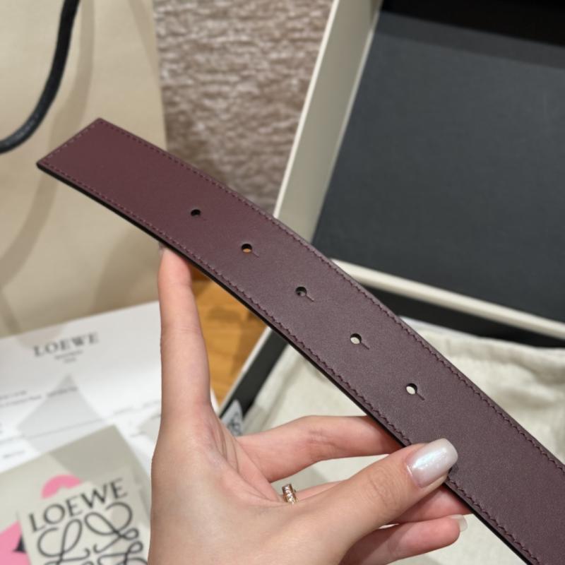 Loewe 32mm Leather Belt PYB122204