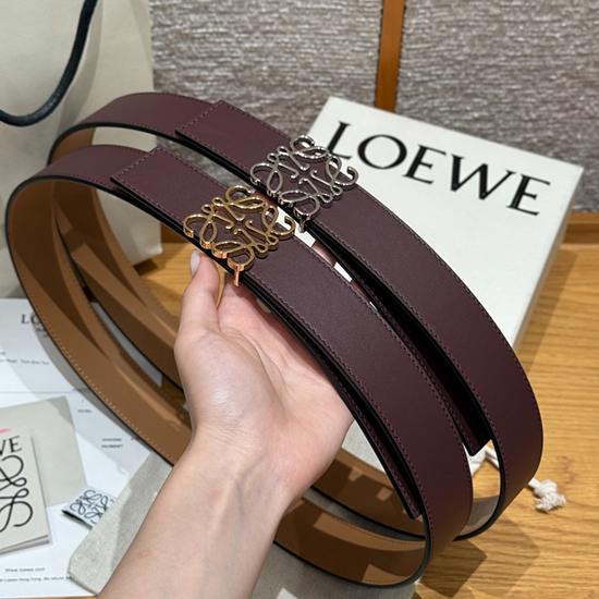 Loewe 32mm Leather Belt PYB122204