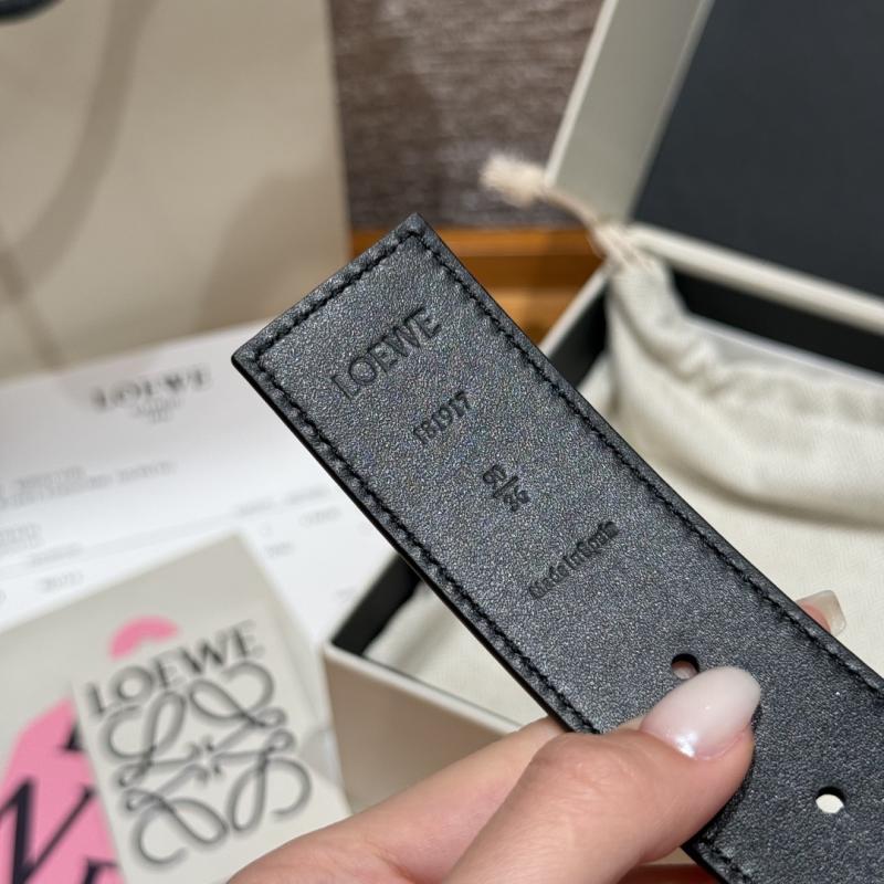 Loewe 32mm Leather Belt PYB122205