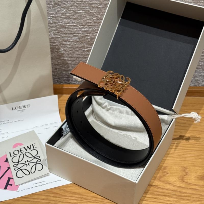 Loewe 32mm Leather Belt PYB122205