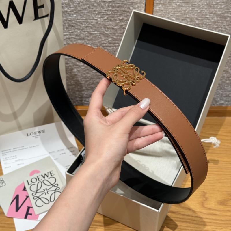 Loewe 32mm Leather Belt PYB122205