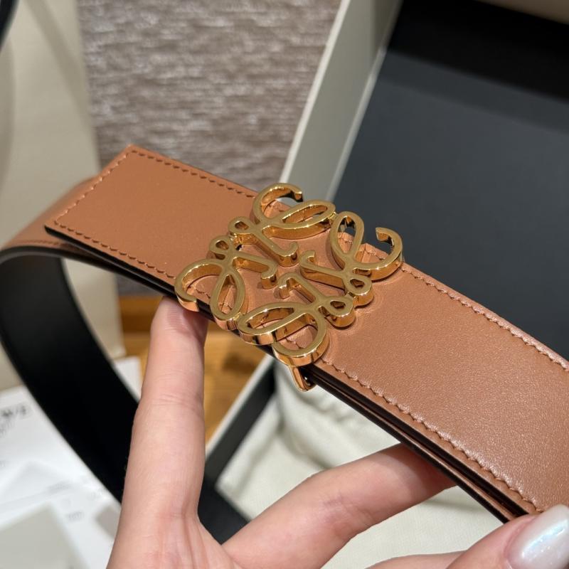 Loewe 32mm Leather Belt PYB122205