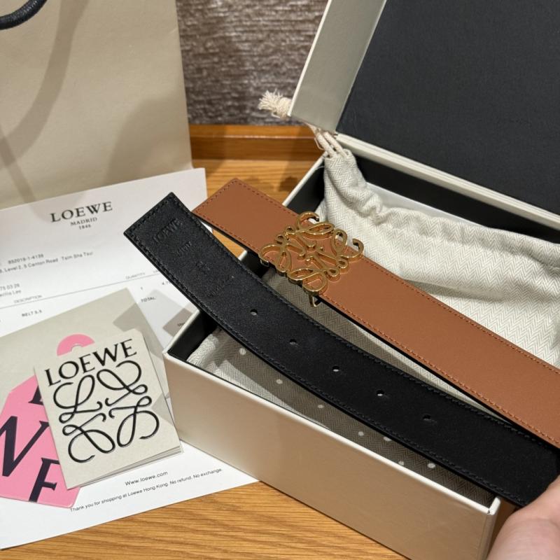 Loewe 32mm Leather Belt PYB122205