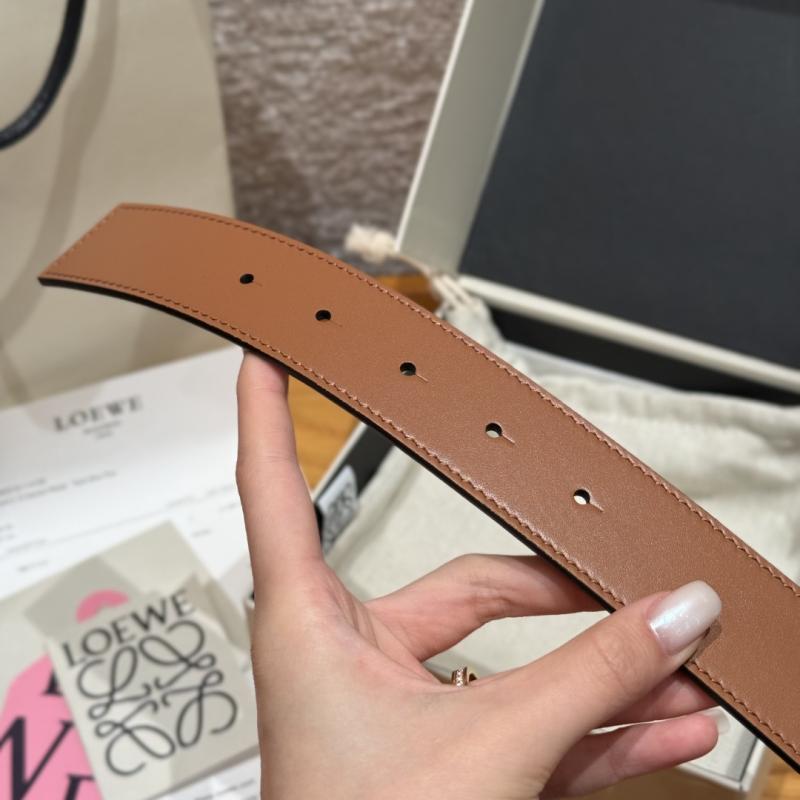 Loewe 32mm Leather Belt PYB122205