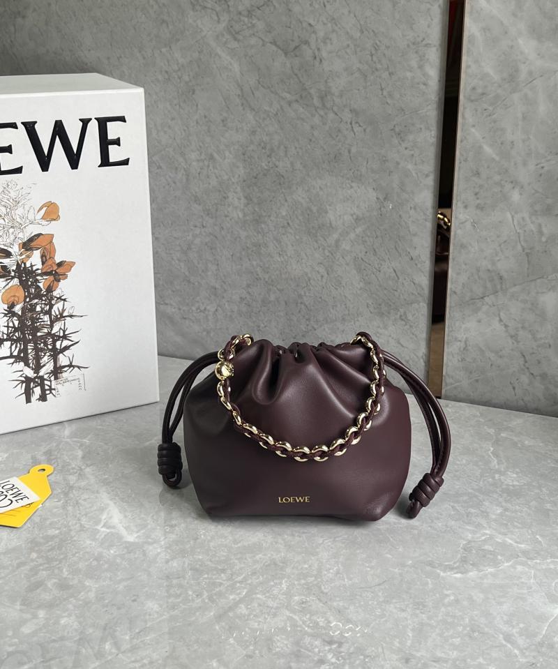 Loewe Flamenco Mini Purse Burgundy L41235