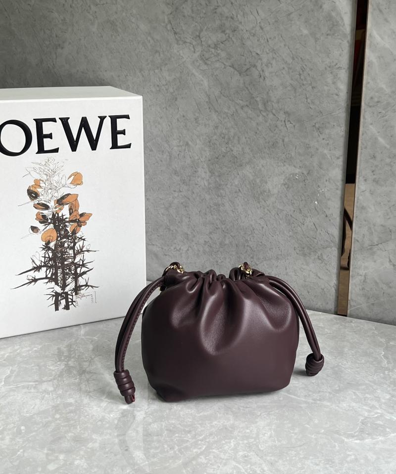 Loewe Flamenco Mini Purse Burgundy L41235