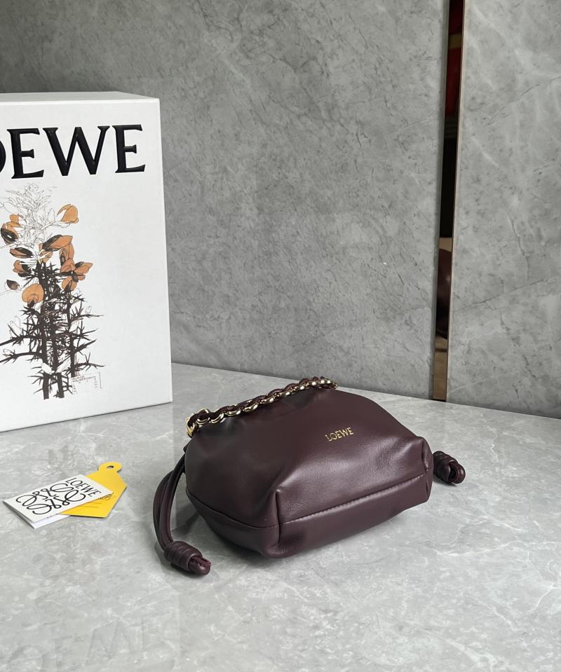 Loewe Flamenco Mini Purse Burgundy L41235