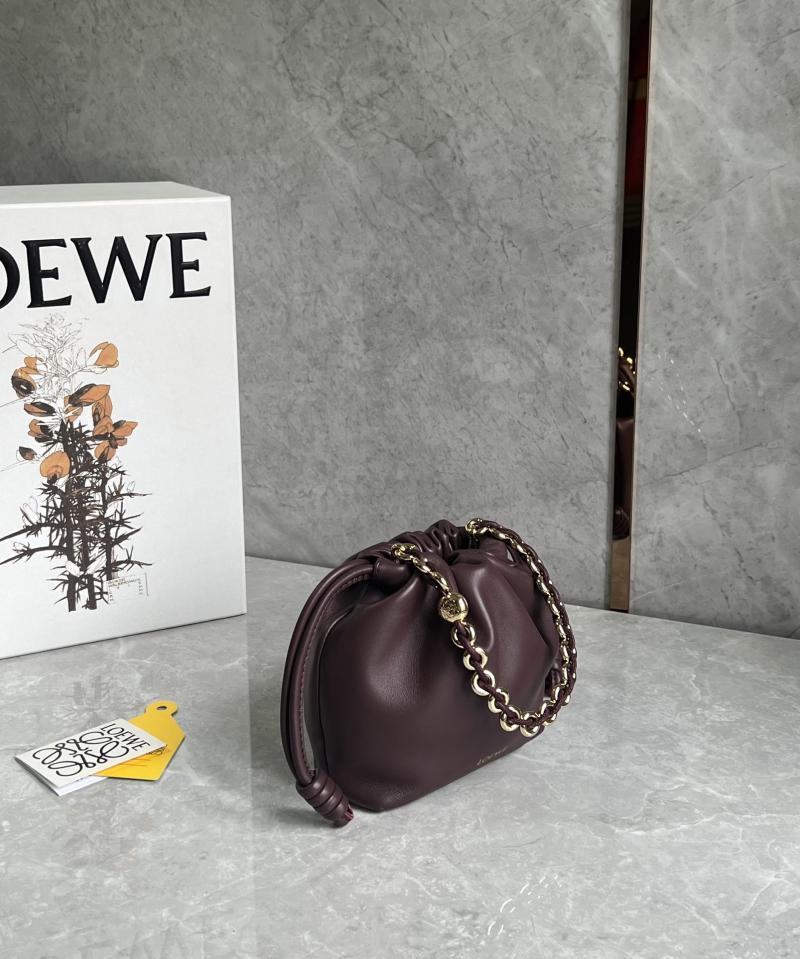 Loewe Flamenco Mini Purse Burgundy L41235