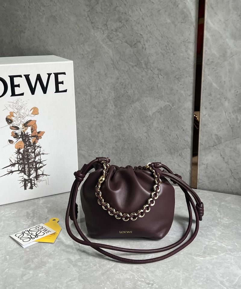 Loewe Flamenco Mini Purse Burgundy L41235
