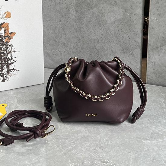 Loewe Flamenco Mini Purse Burgundy L41235