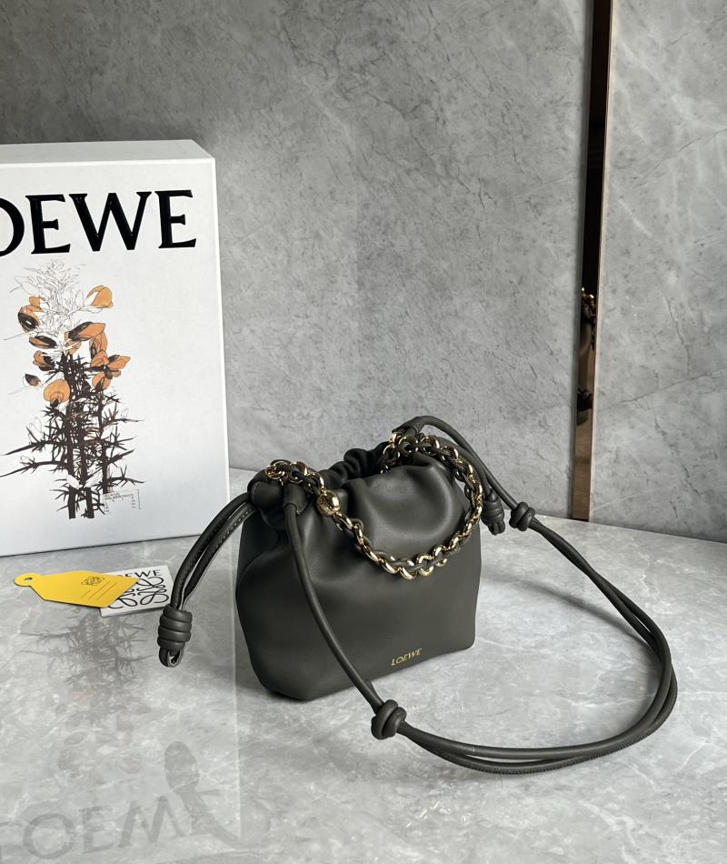 Loewe Flamenco Mini Purse Khaki L41235