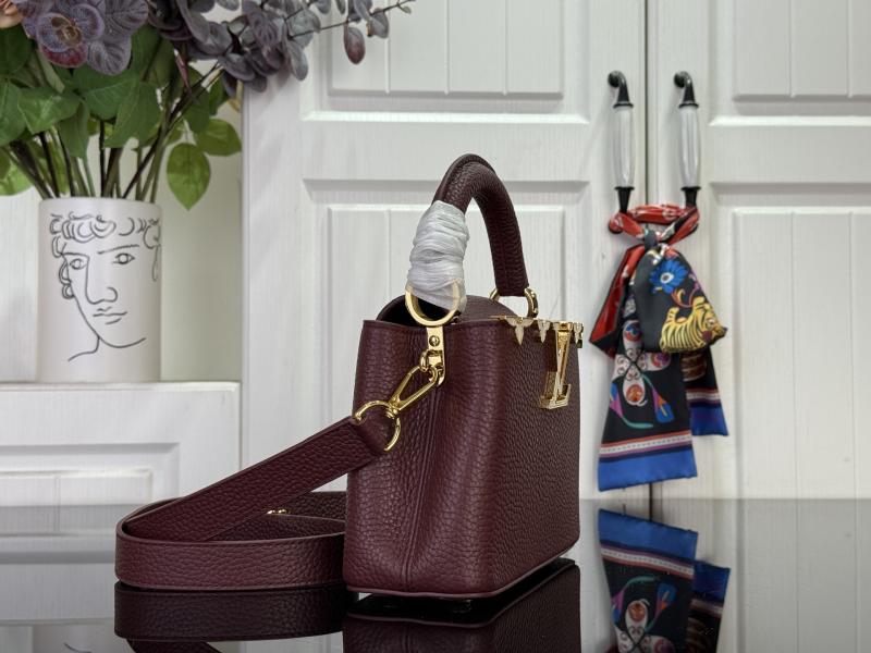 Louis Vuitton Capucines Mini Burgundy M14201