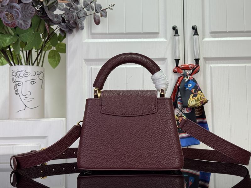 Louis Vuitton Capucines Mini Burgundy M14201