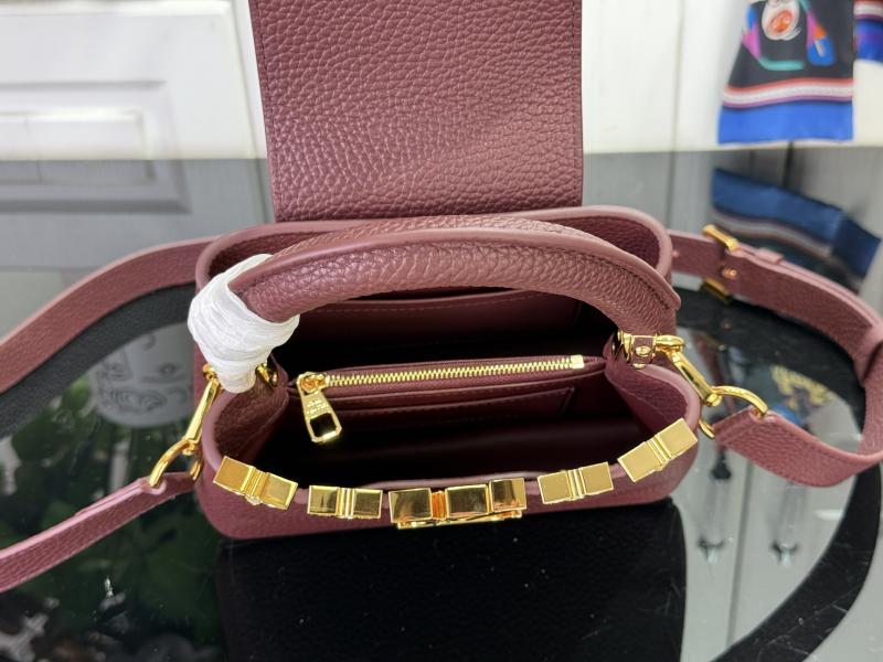 Louis Vuitton Capucines Mini Burgundy M14201