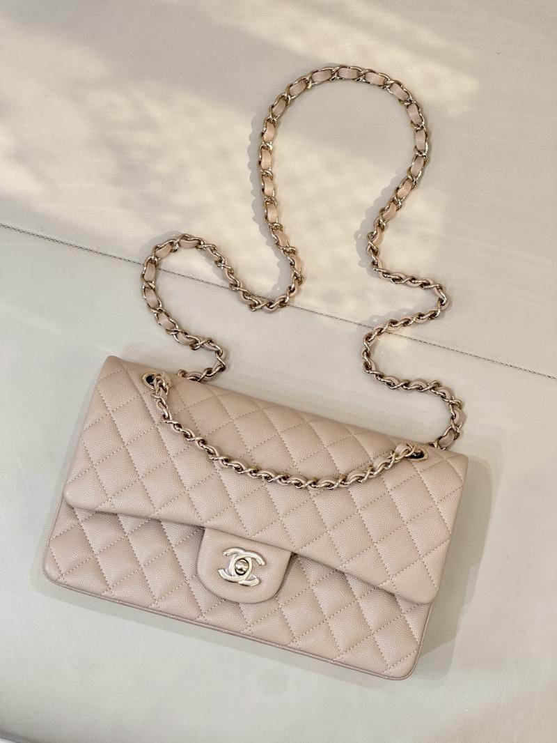 Medium Chanel Flap Bag Beige A01112