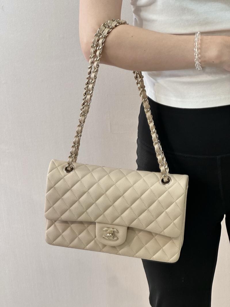 Medium Chanel Flap Bag Beige A01112
