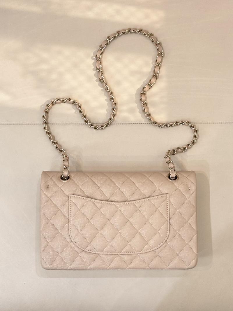 Medium Chanel Flap Bag Beige A01112