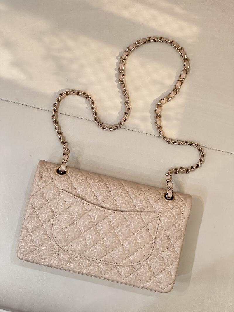 Medium Chanel Flap Bag Beige A01112