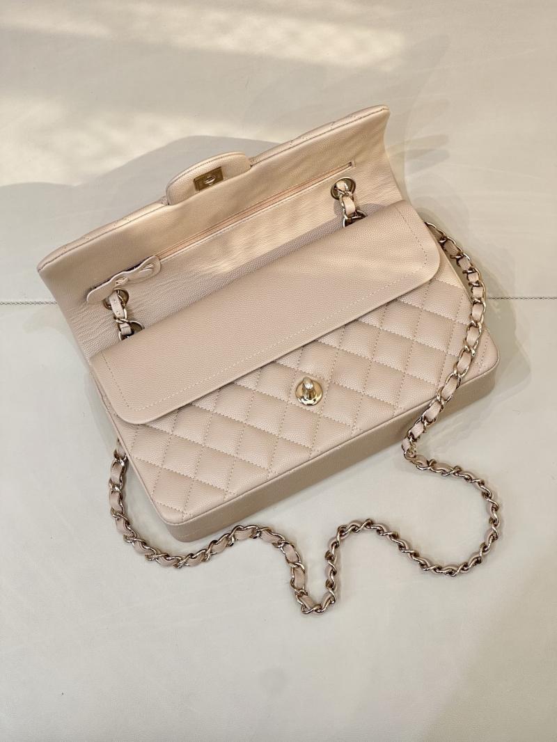 Medium Chanel Flap Bag Beige A01112