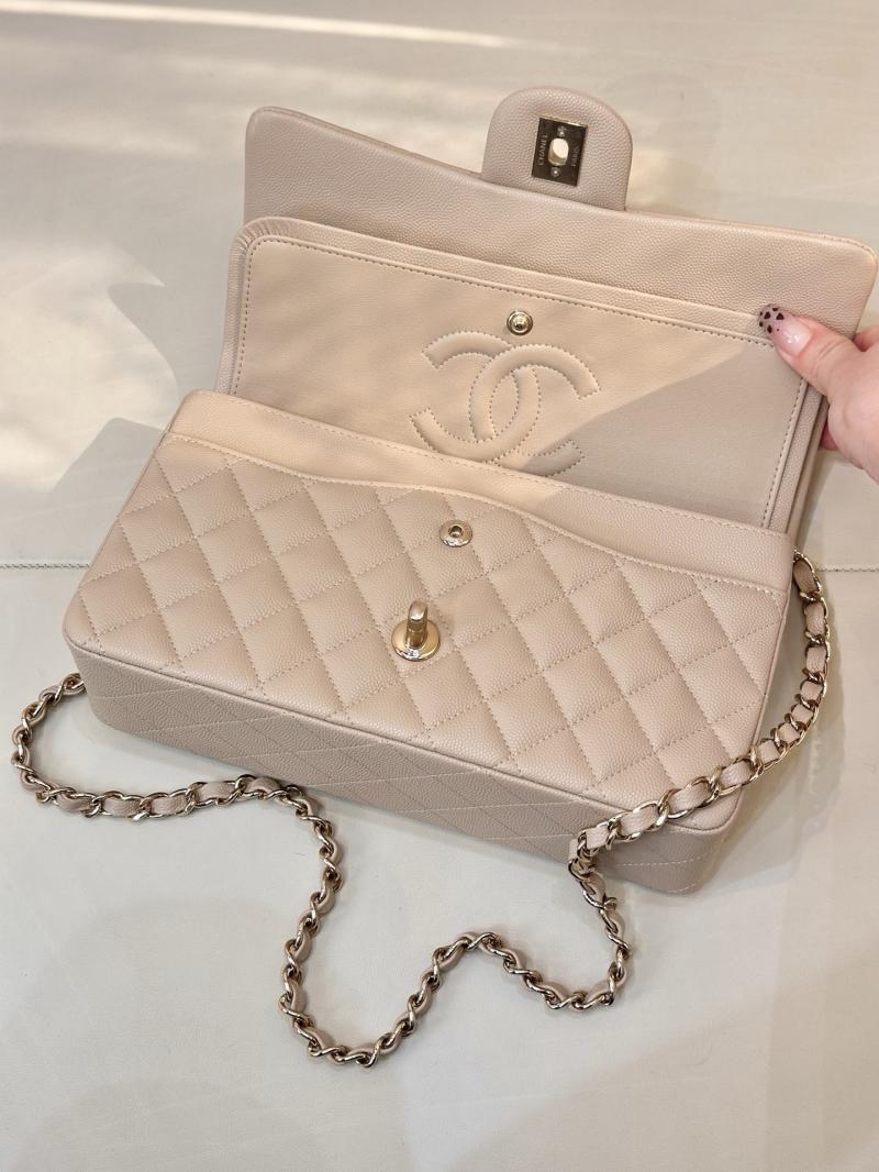 Medium Chanel Flap Bag Beige A01112