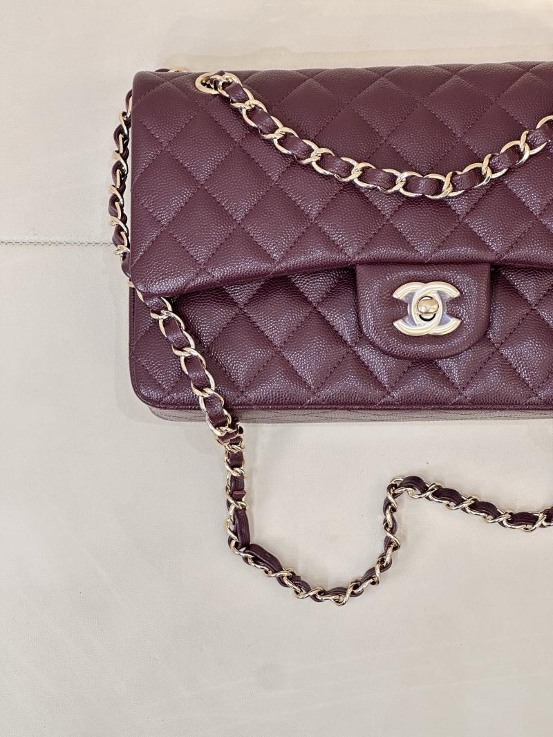 Medium Chanel Flap Bag Burgundy A01112