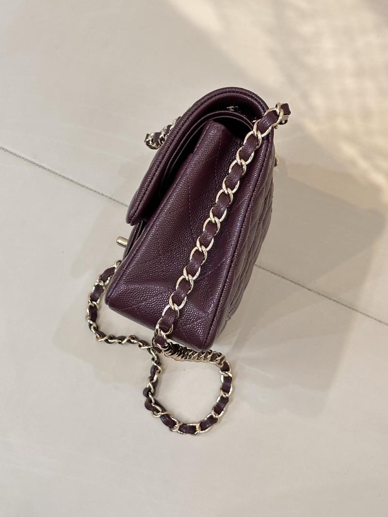 Medium Chanel Flap Bag Burgundy A01112