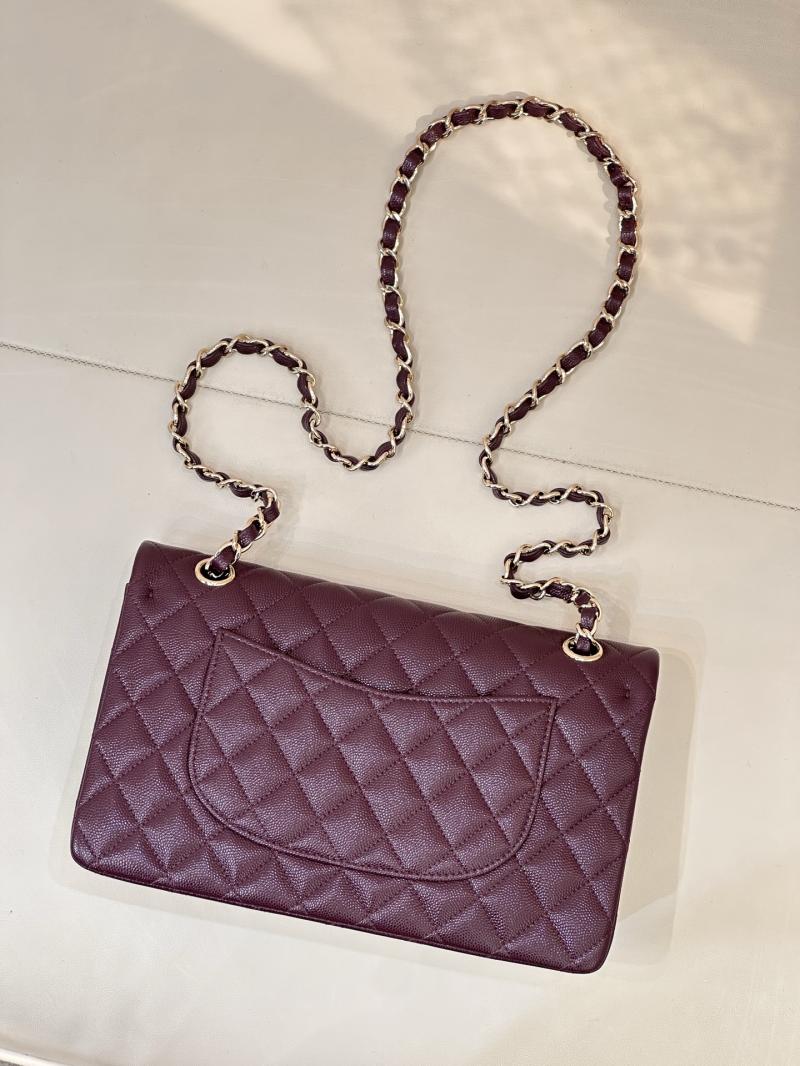 Medium Chanel Flap Bag Burgundy A01112