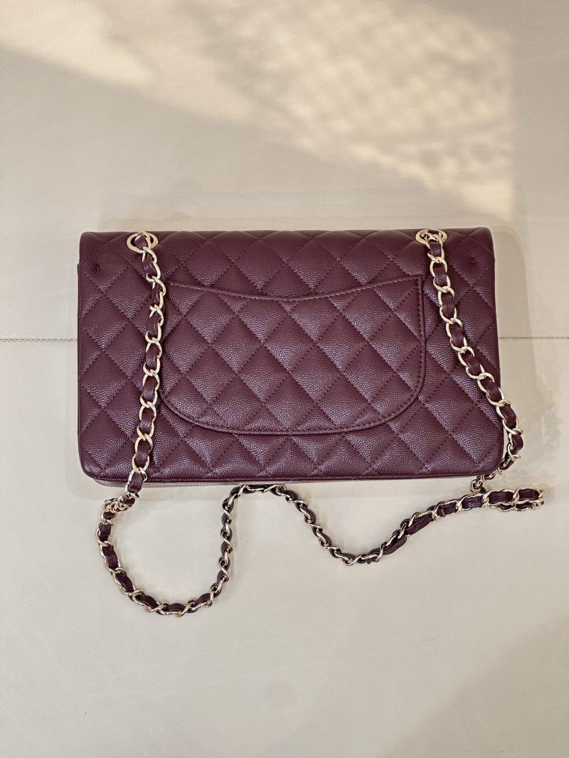 Medium Chanel Flap Bag Burgundy A01112