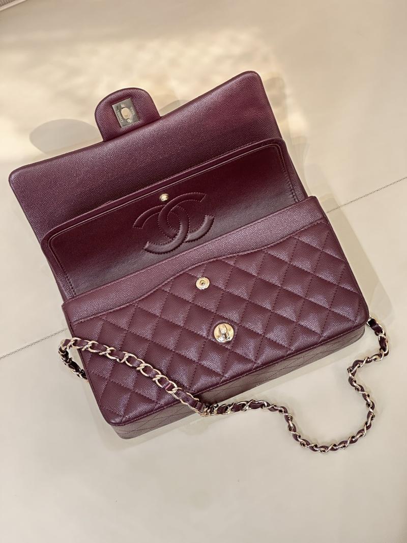 Medium Chanel Flap Bag Burgundy A01112