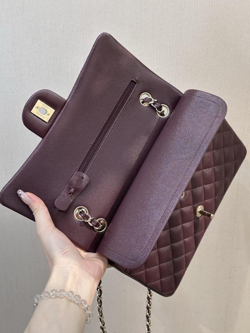 Medium Chanel Flap Bag Burgundy A01112
