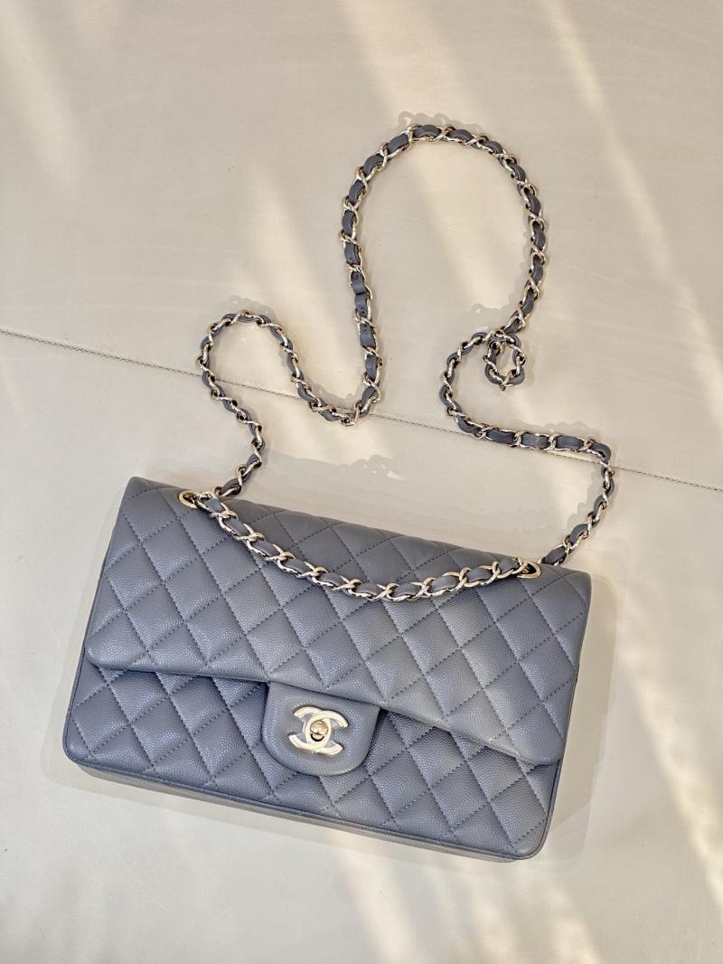 Medium Chanel Flap Bag Dark Grey A01112