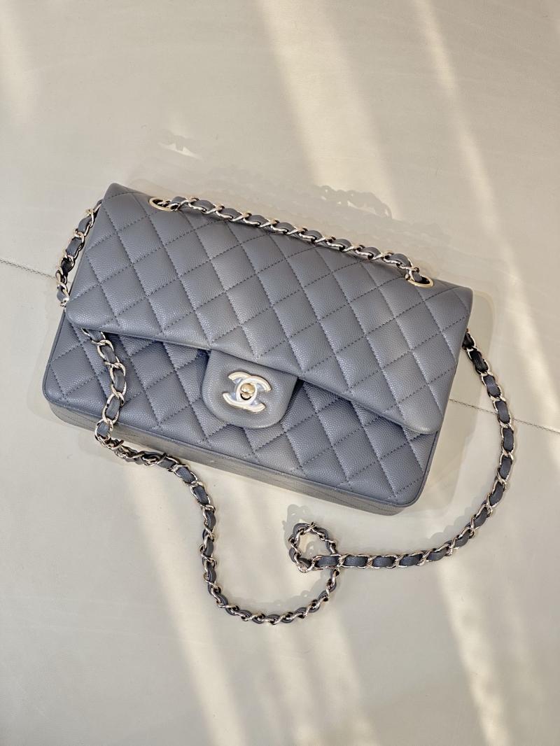 Medium Chanel Flap Bag Dark Grey A01112