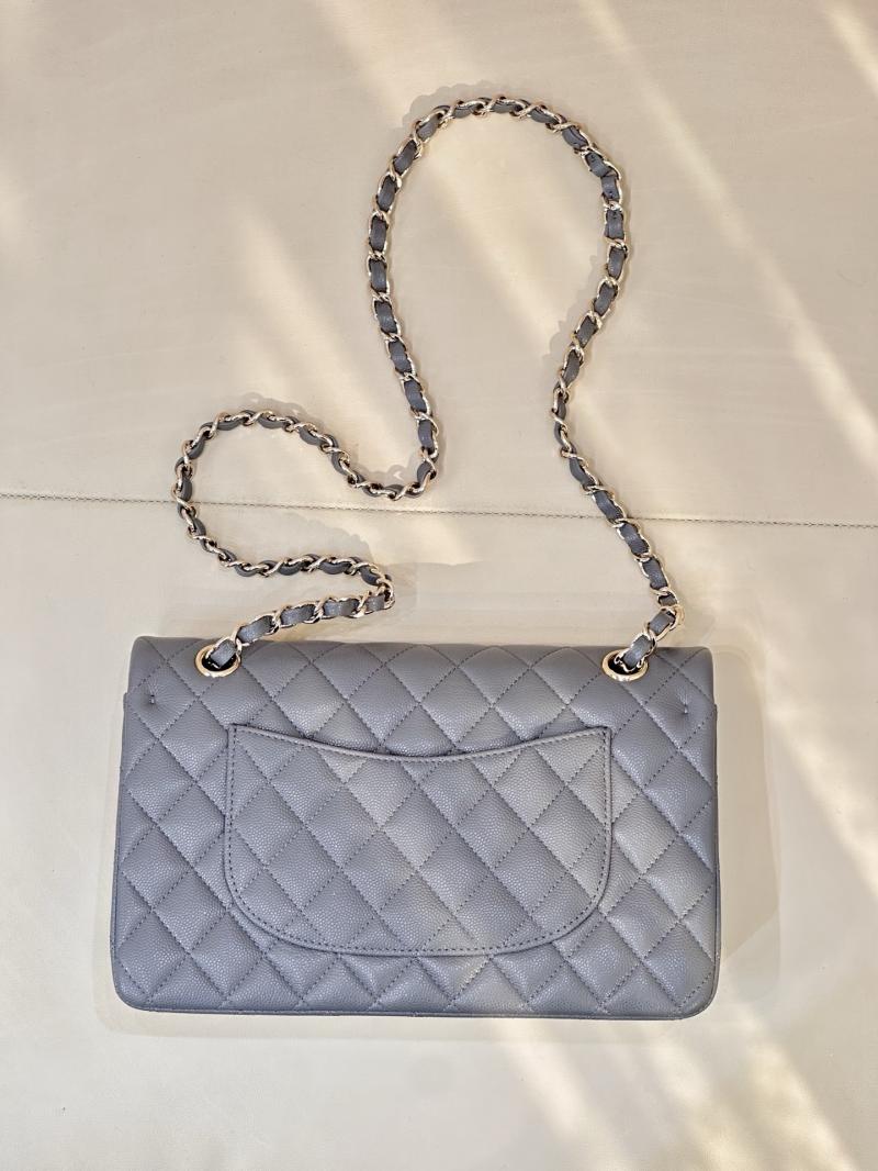 Medium Chanel Flap Bag Dark Grey A01112