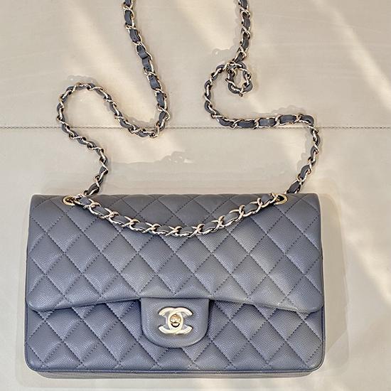 Medium Chanel Flap Bag Dark Grey A01112