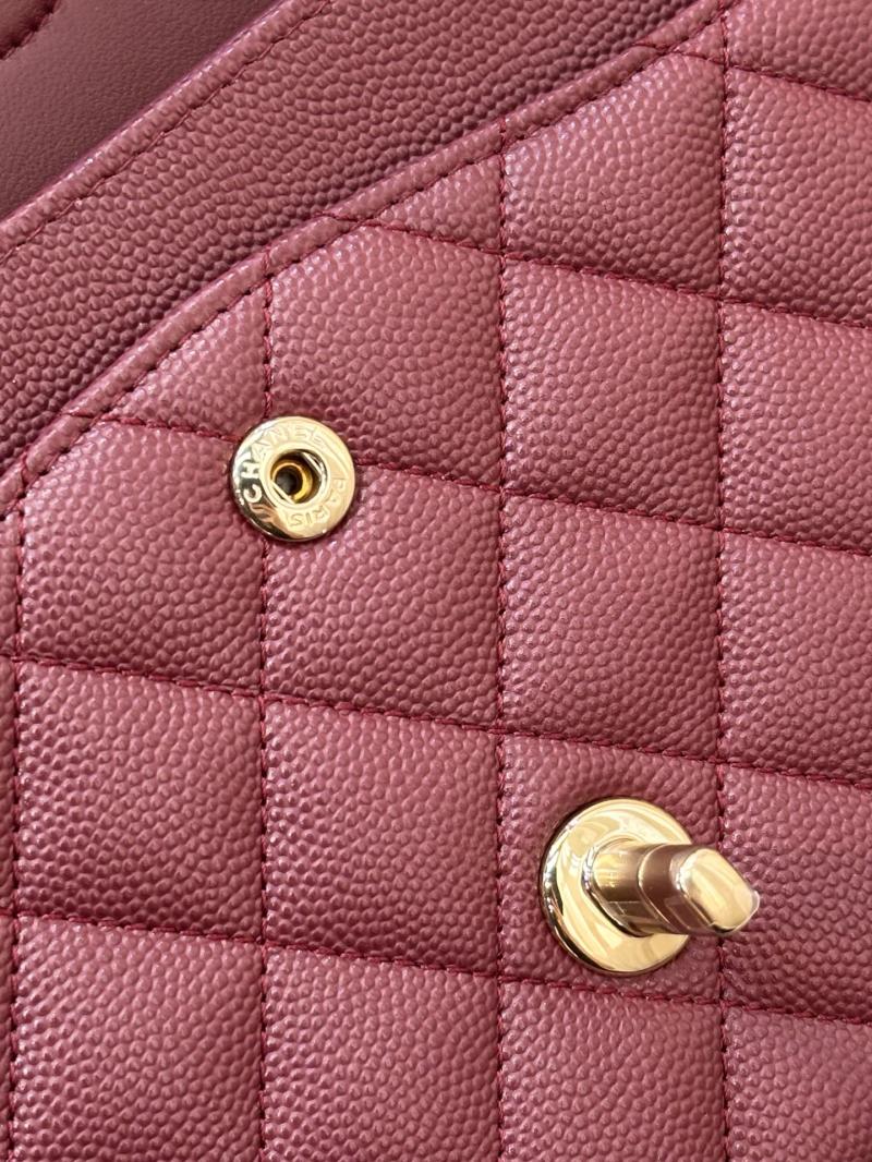 Medium Chanel Flap Bag Dark Red A01112