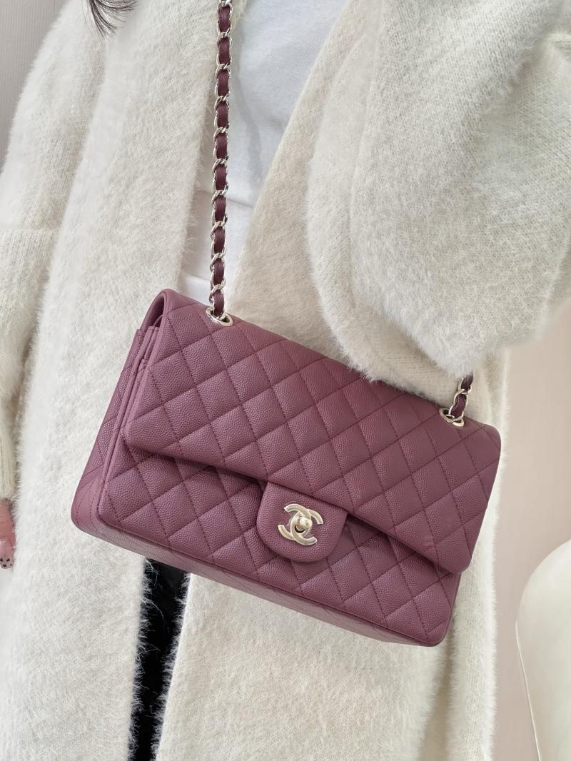 Medium Chanel Flap Bag Dark Red A01112