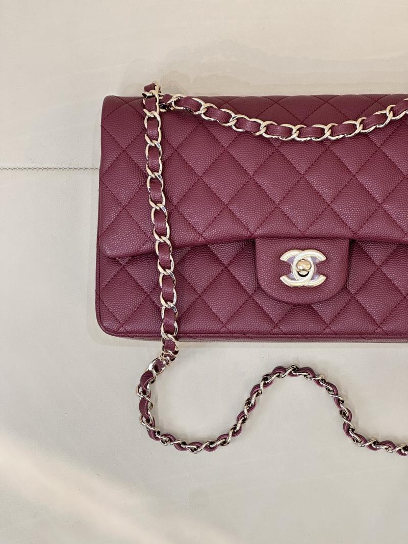 Medium Chanel Flap Bag Dark Red A01112