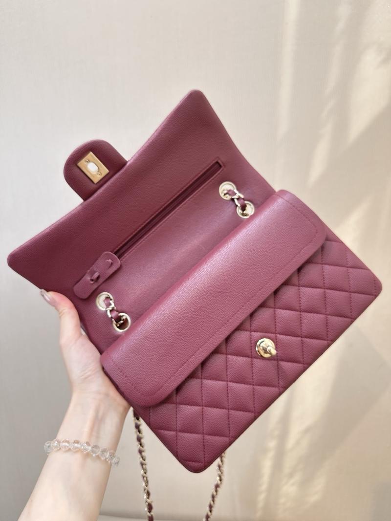 Medium Chanel Flap Bag Dark Red A01112