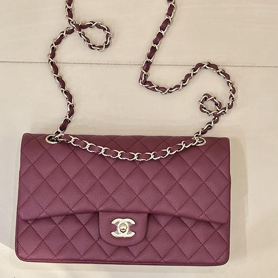 Medium Chanel Flap Bag Dark Red A01112